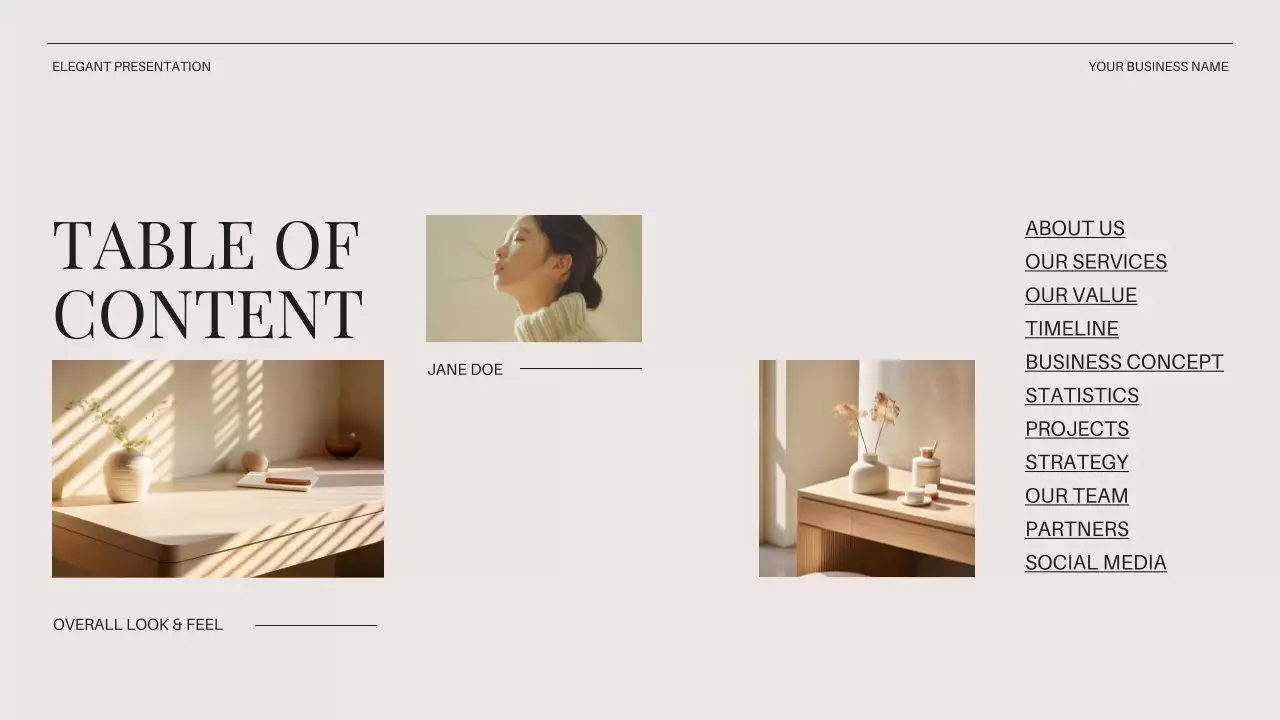 Beige Elegant Business Presentation