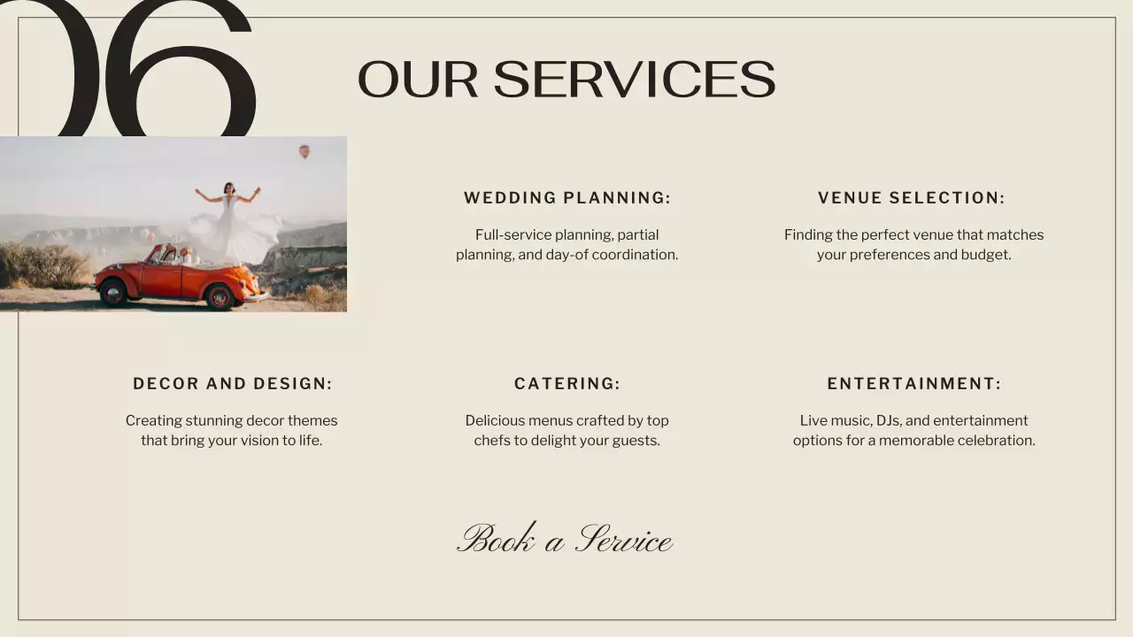 Beige Elegant Wedding Promotion Presentation