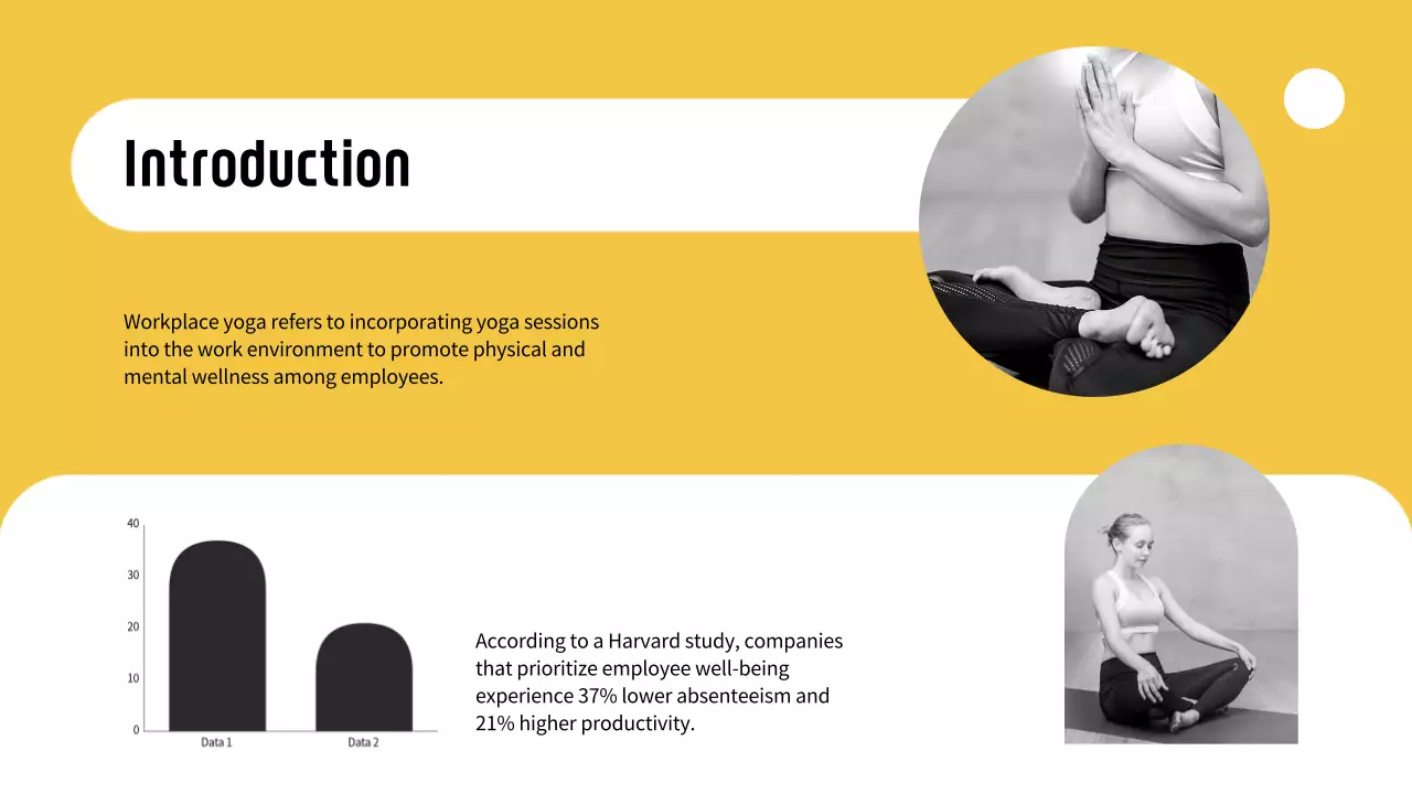 Yellow Modern Yoga Guide Presentation