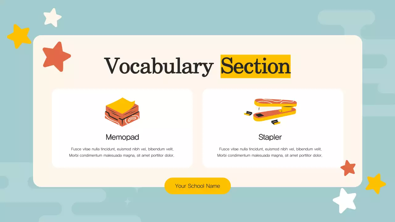 Orange Simple Study Guide Presentation