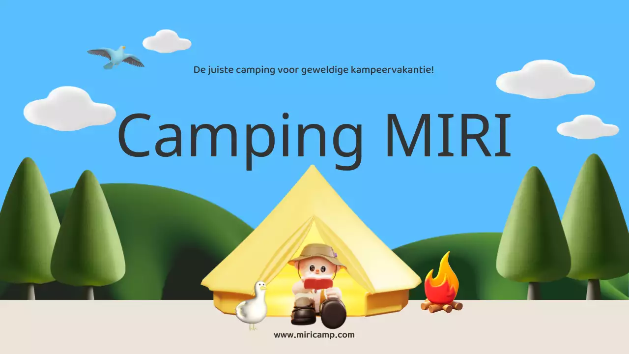 Een gids voor de oranje en beige zomercamping