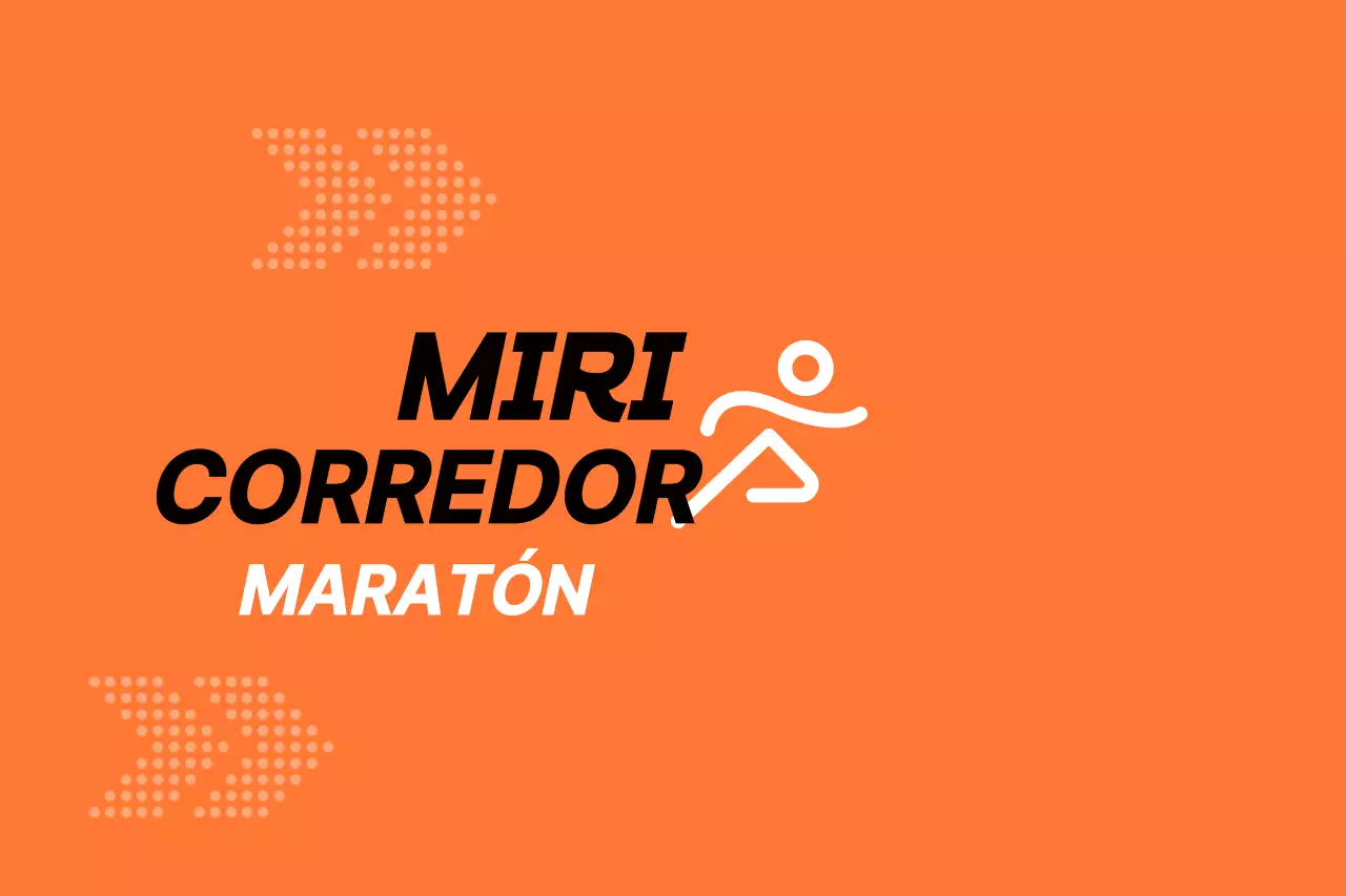 Promociona el maratón en naranja y negro
