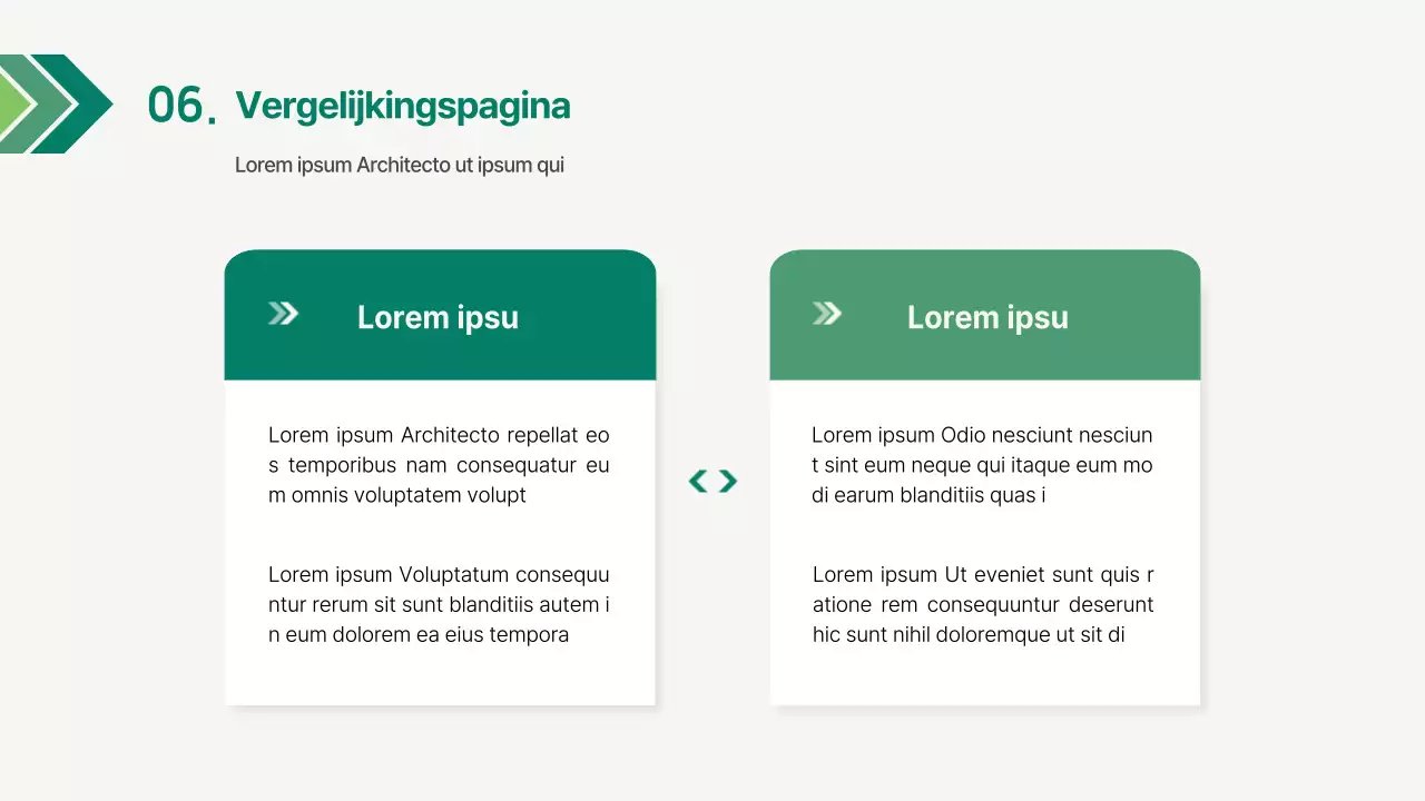 Een eenvoudig bedrijfsrapport in groen