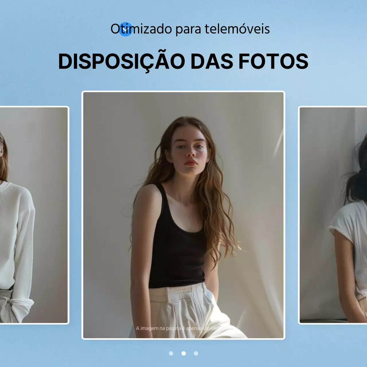 Promover um esquema fotográfico da moda em azul e branco