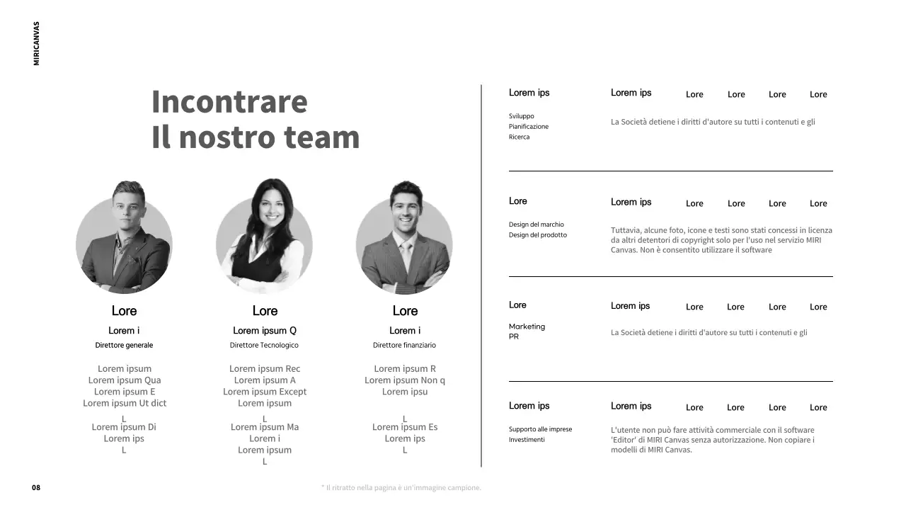 Rapporti stampabili moderni in bianco e nero