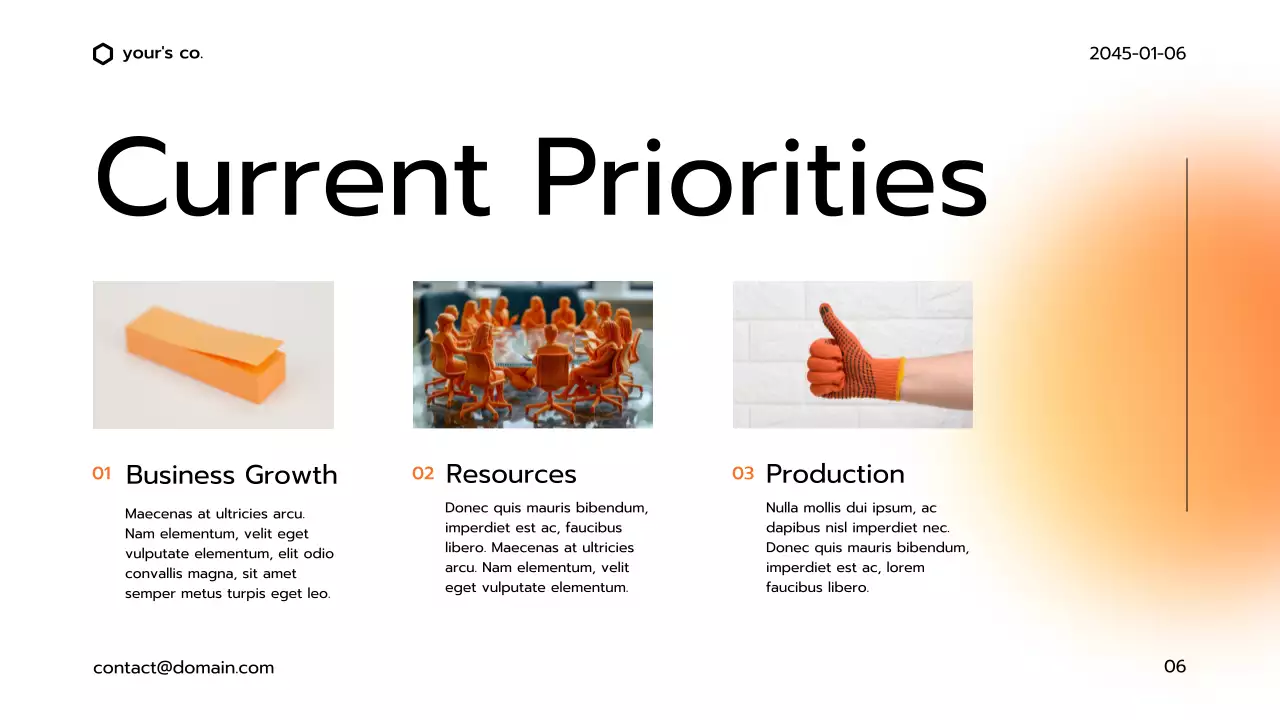 Orange Modern Business Deck Presentation