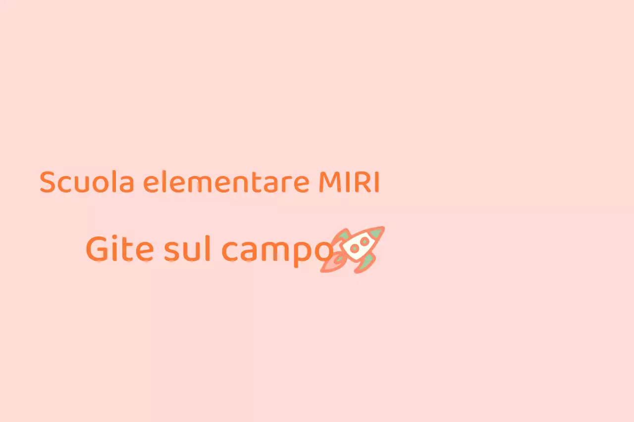 Annunci di gruppo per gite di scuola elementare in bianco e rosa