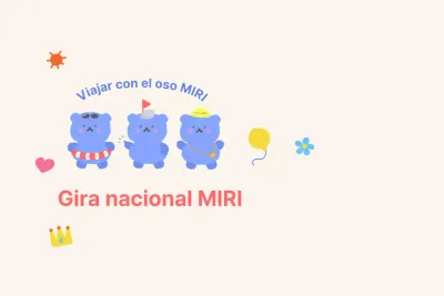 Operadores turísticos con simpáticas ilustraciones de osos