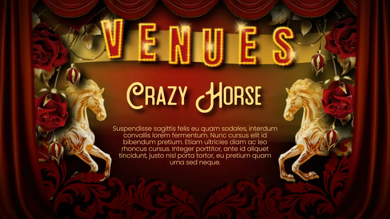 Red Vintage Cabaret Guide Presentation