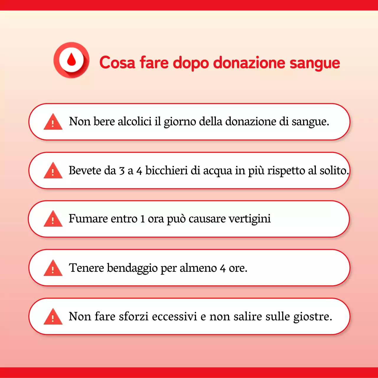 Il semplice appello di Red a donare il sangue