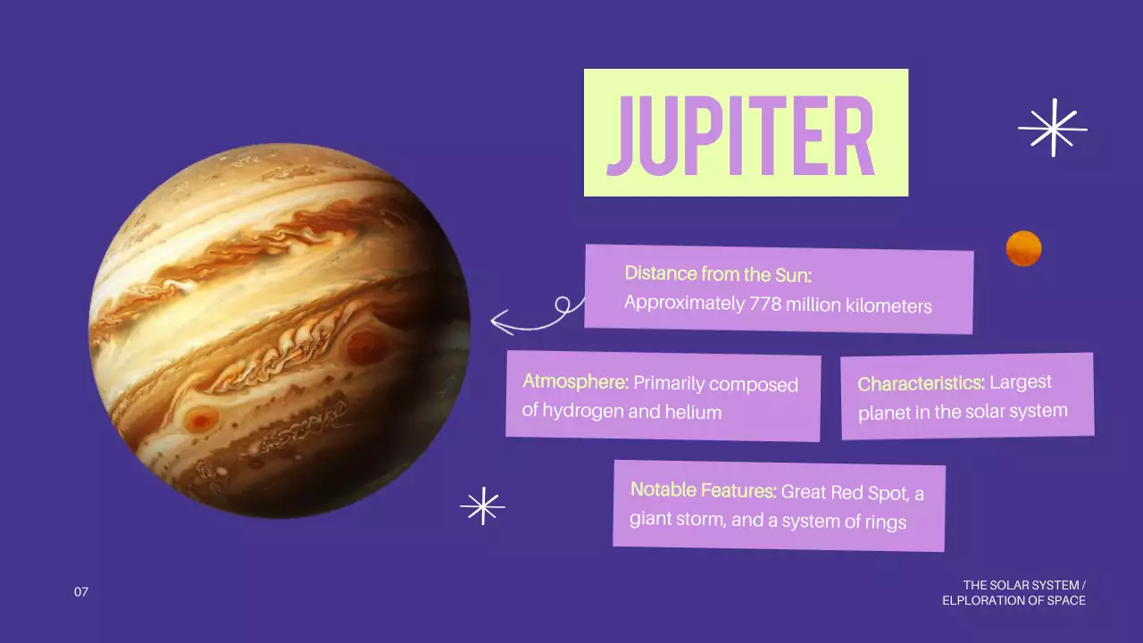 Purple and Green Bold The Solar System Class Material