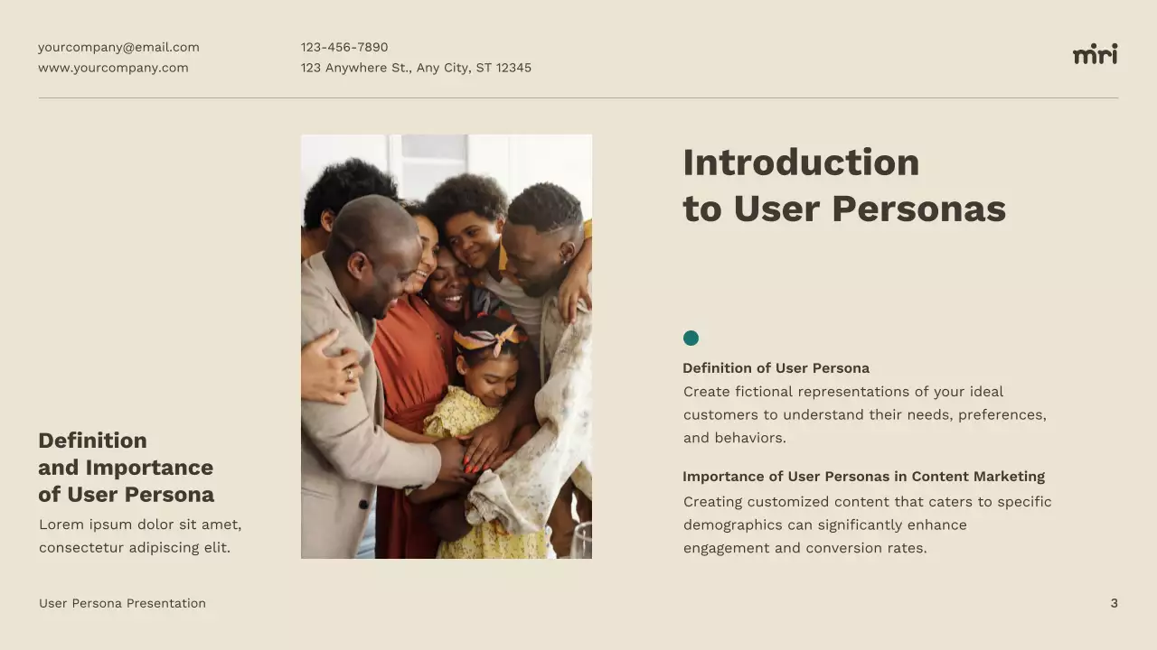 Teal Professional User Persona Guide Presentation