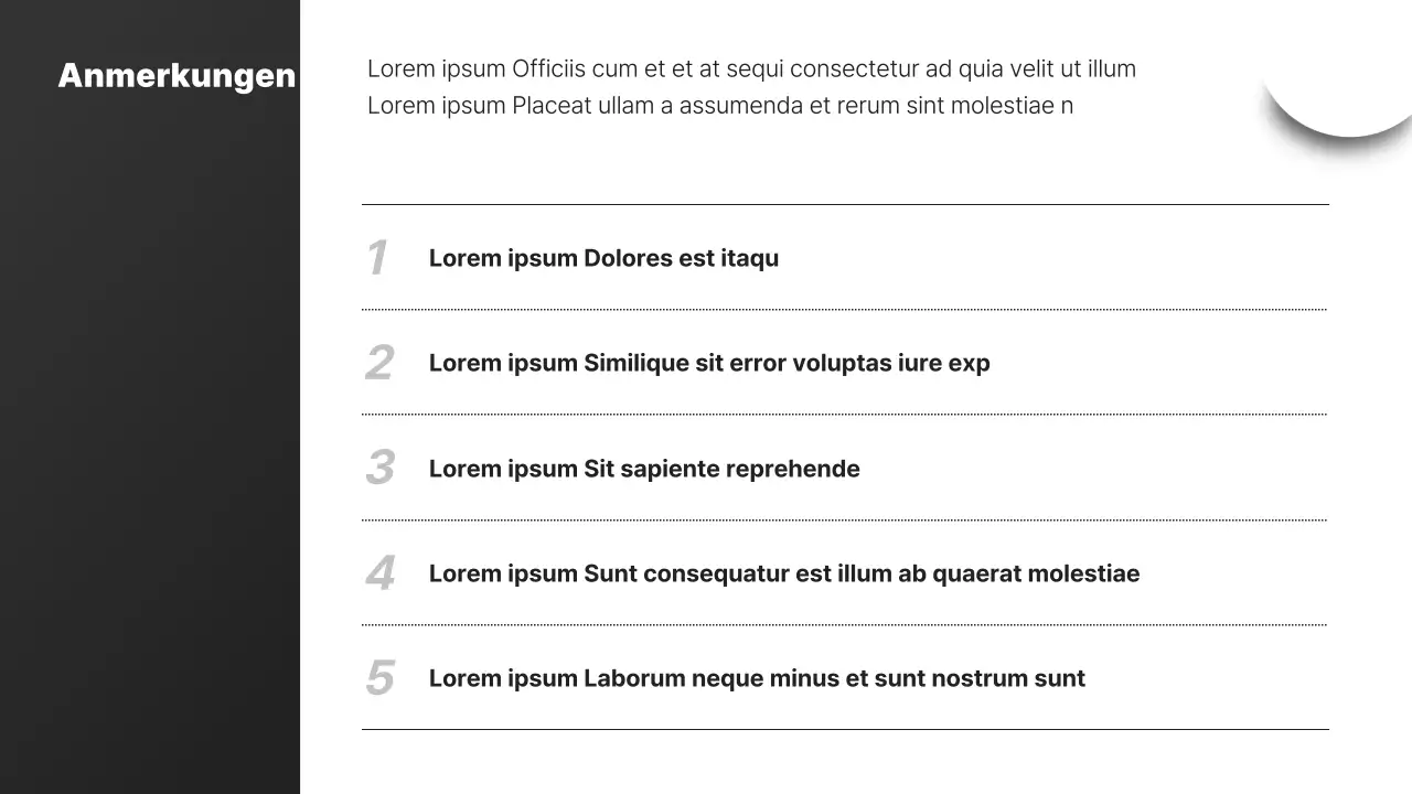 Einfacher architektonischer Zeichnungsbericht in Schwarz und Weiß
