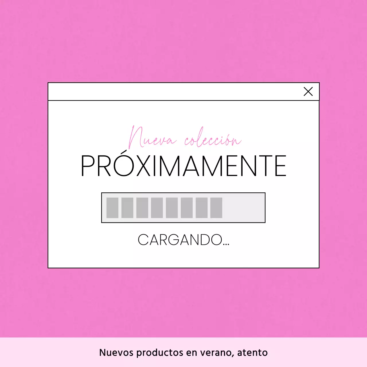 Anunciamos el lanzamiento de un nuevo y moderno producto en rosa y blanco