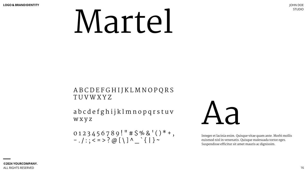 Brown Minimal Brand Guideline Presentation