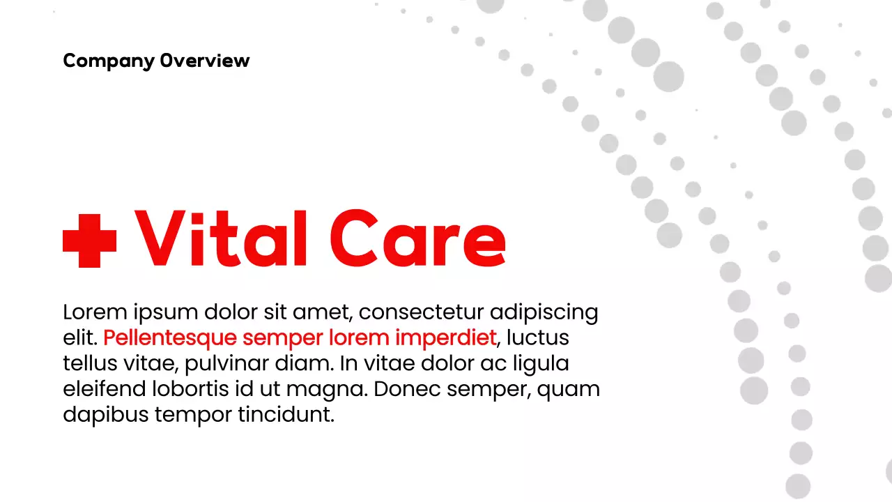 Red Modern Healthcare Presentation