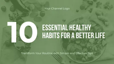 Green Simple Healthy Habits Guide YouTube Thumbnail