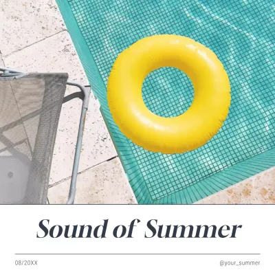 Yellow Minimal Summer Advertisement Social Media Post