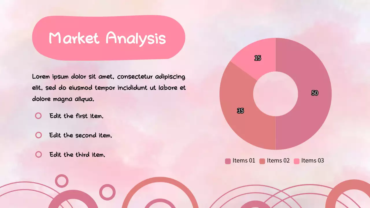 핑크와 파스텔의 귀여운 그룹 프로젝트 프레젠테이션