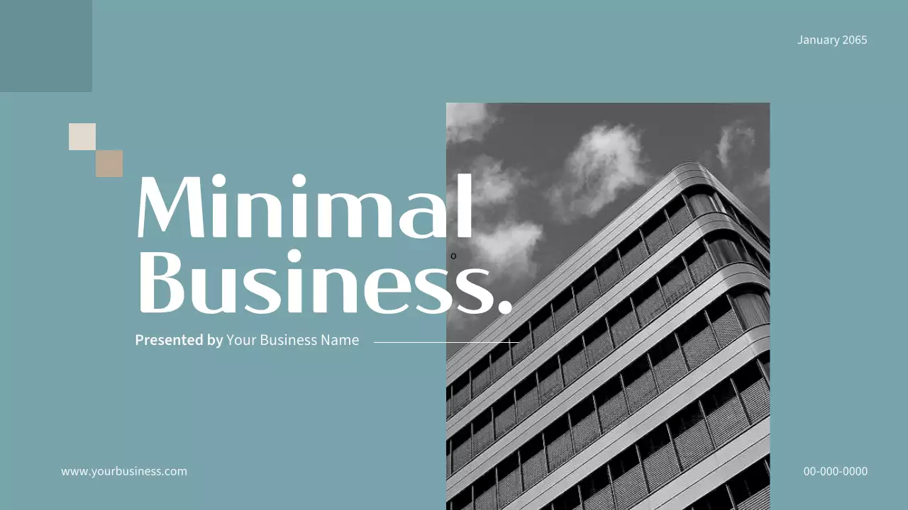 티엘 미니멀 비즈니스 프레젠테이션