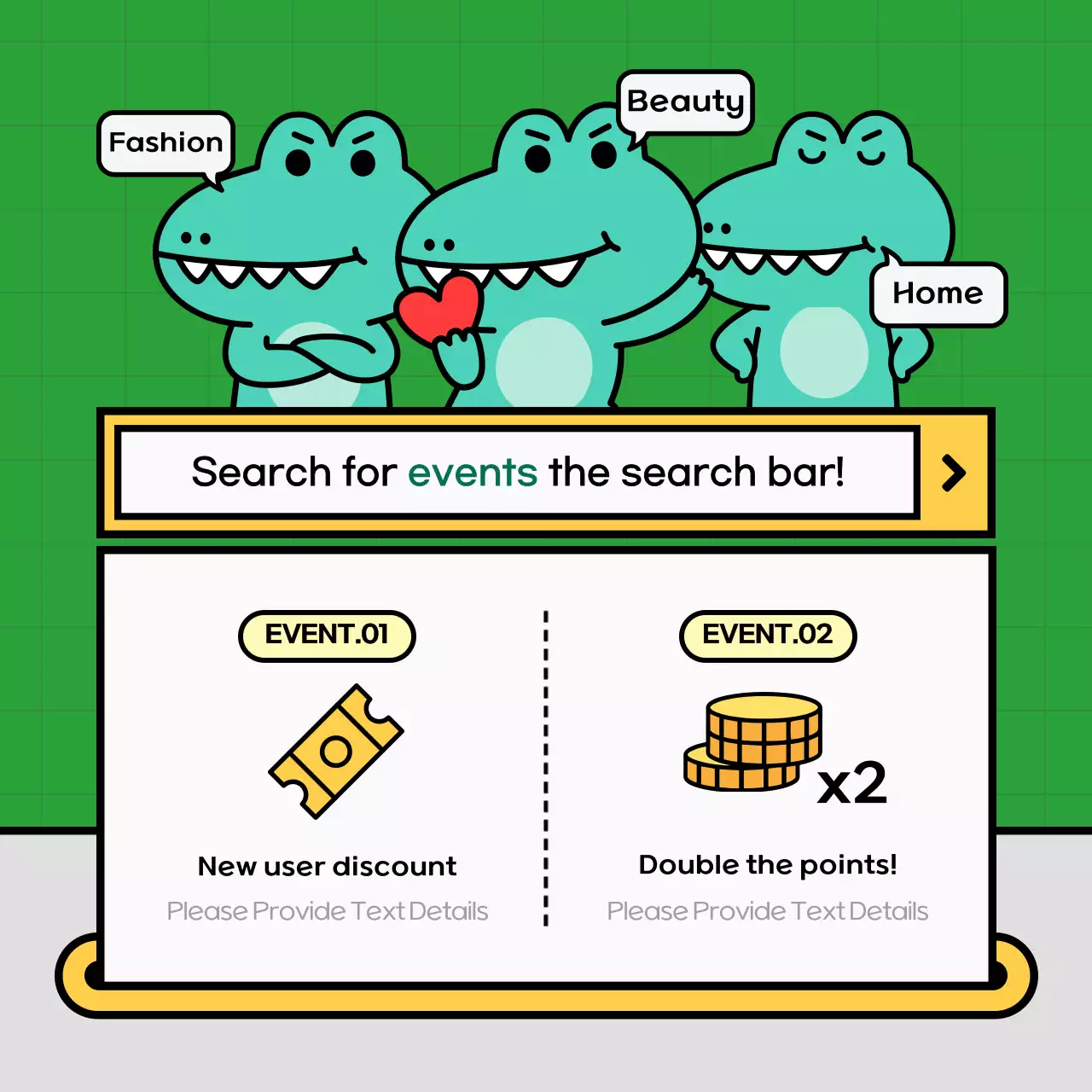 Green Trendy Event Promotion Social Media Post