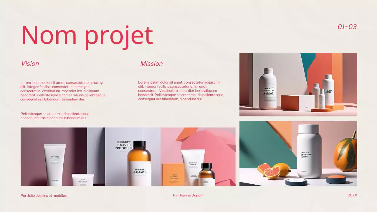 Portefeuille du graphiste Red Trend