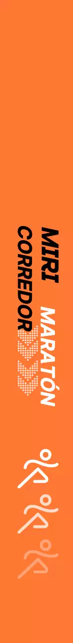 Promociona el maratón en naranja y negro
