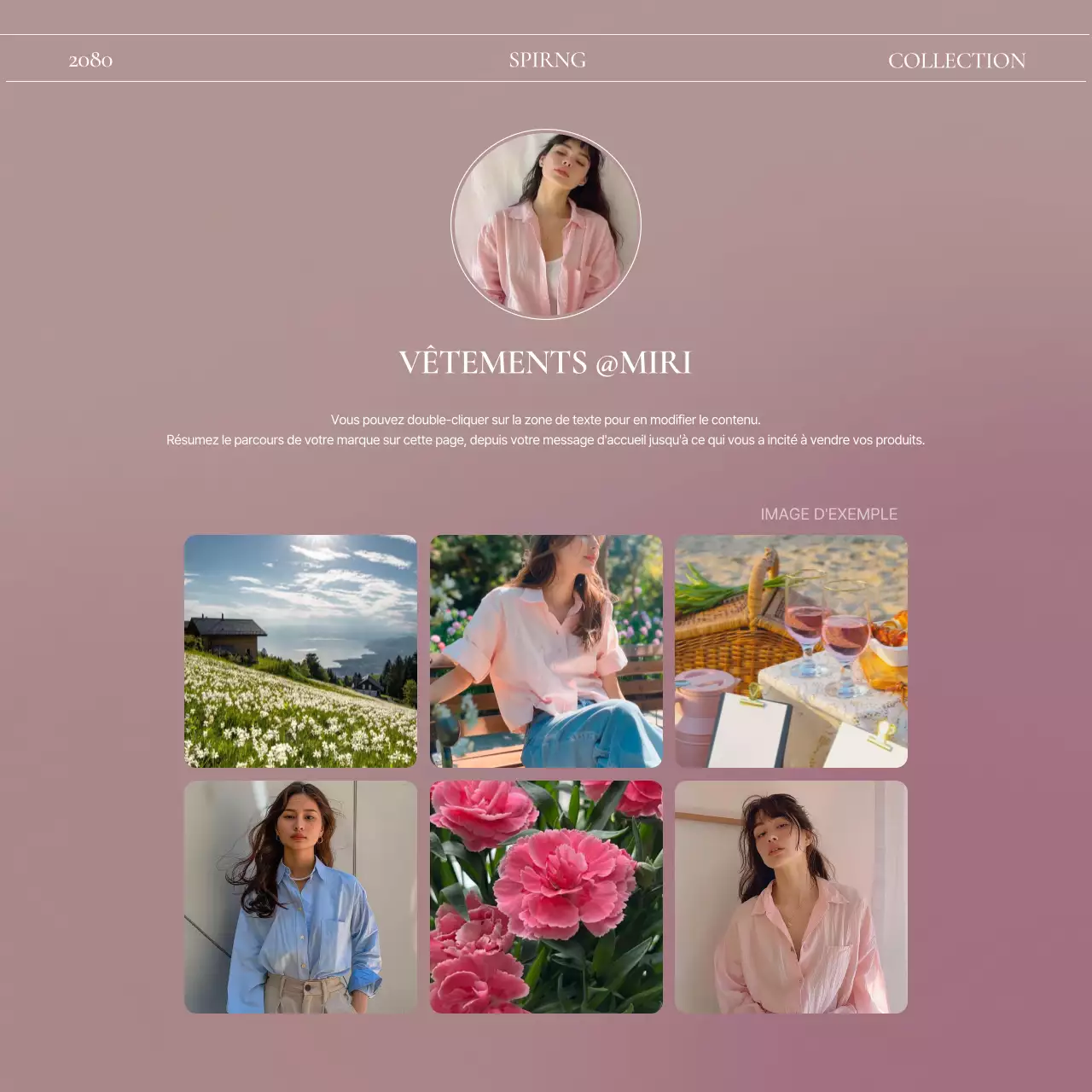 Promouvoir une introduction à la mode en rose