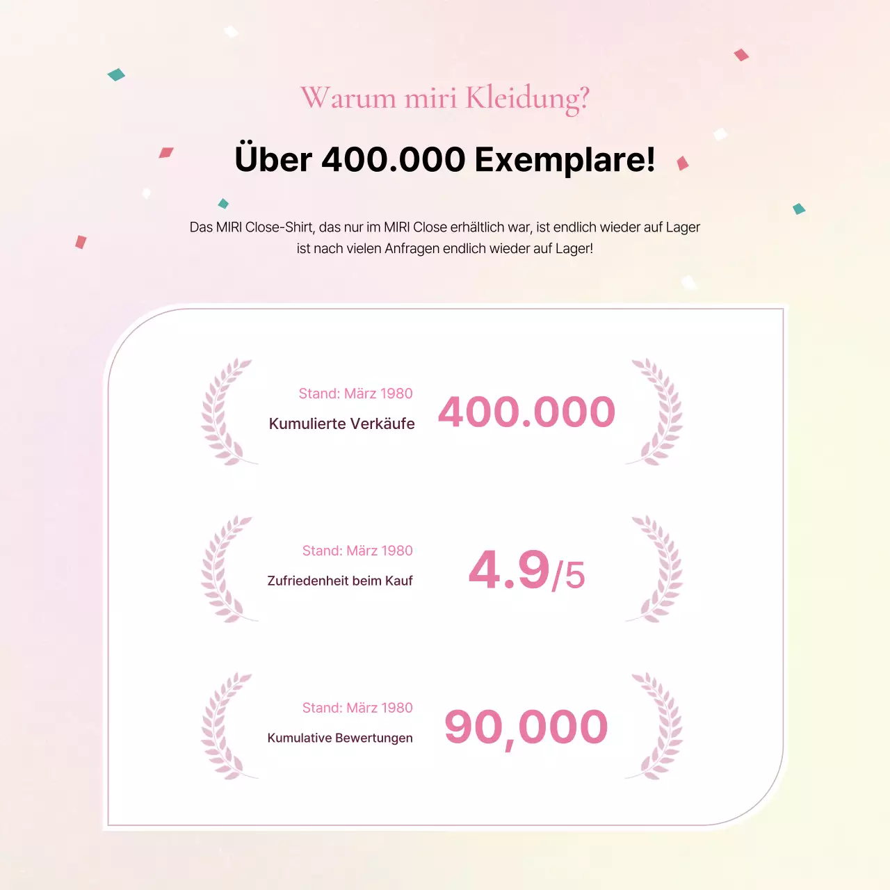 Förderung eines trendigen Mode-Intros in Rosa