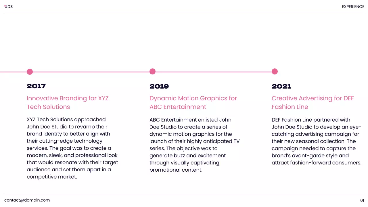 Navy Modern Design Portfolio Presentation