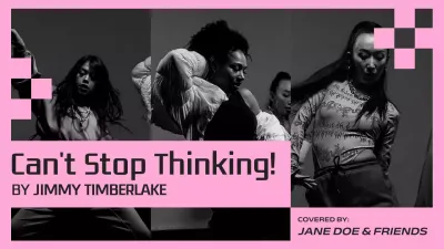 Pink Trendy Music Promotion YouTube Thumbnail