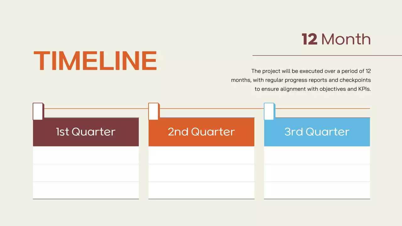 Orange Professional Marketing Plan Presentation