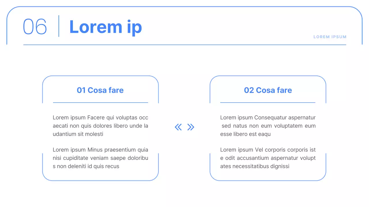 Rapporti aziendali semplici in blu