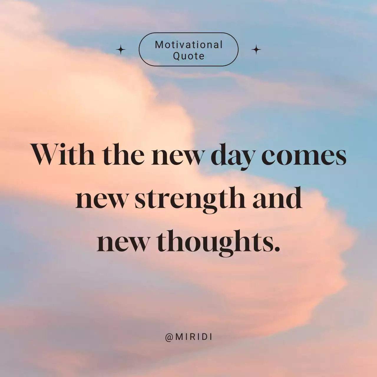 Blue Minimal Motivational Announcement Social Media Post