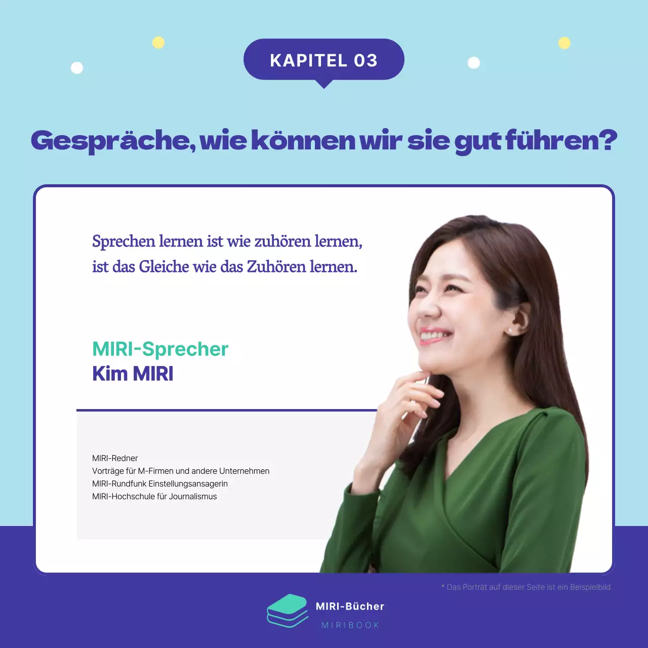 Werben Sie für die Veröffentlichung eines niedlichen Buches in Minze und Marineblau