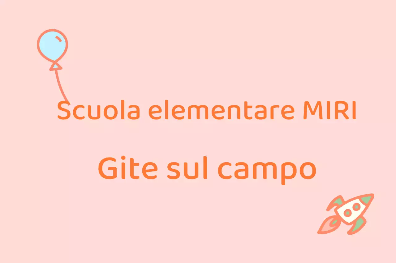 Annunci di gruppo per gite di scuola elementare in bianco e rosa