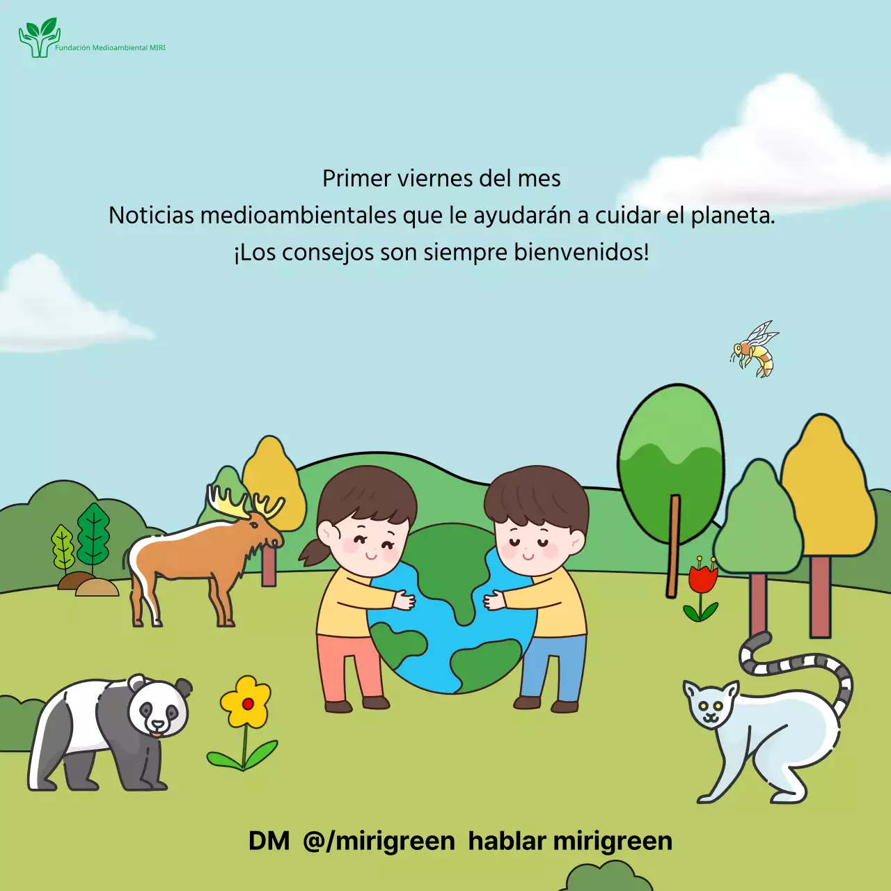 Nuestras noticias medioambientales verdes y celestes del mes