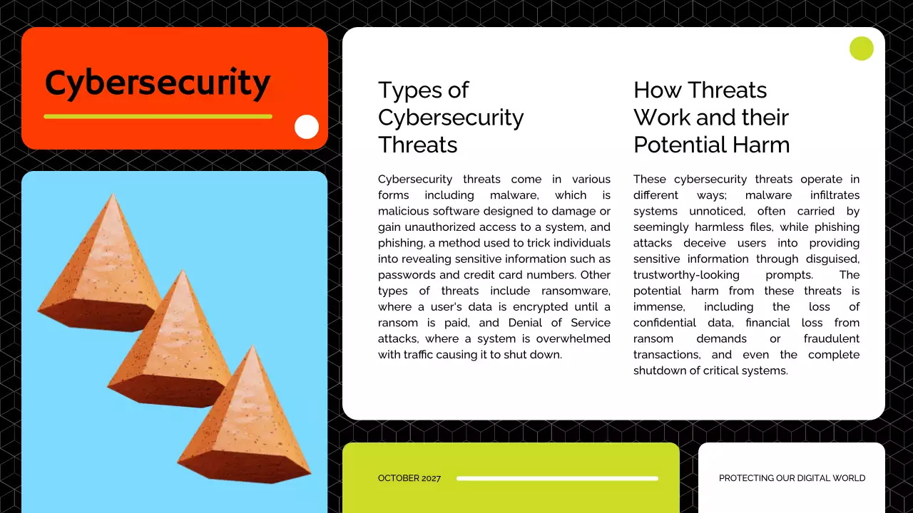 Orange Modern Cybersecurity Presentation