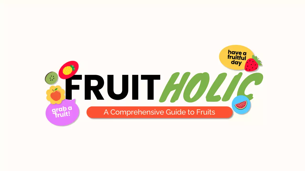 Colorful Trendy Fruit Guide Presentation