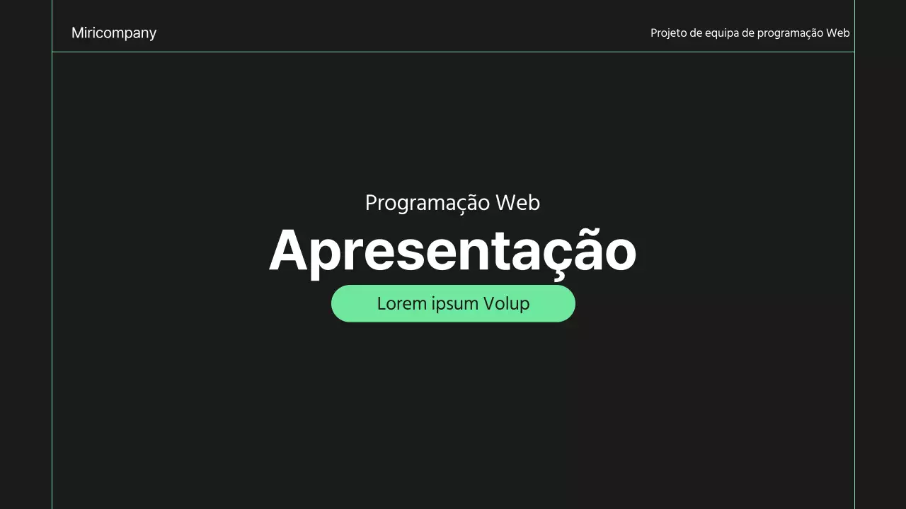 Um briefing simples de desenvolvimento web a preto e branco