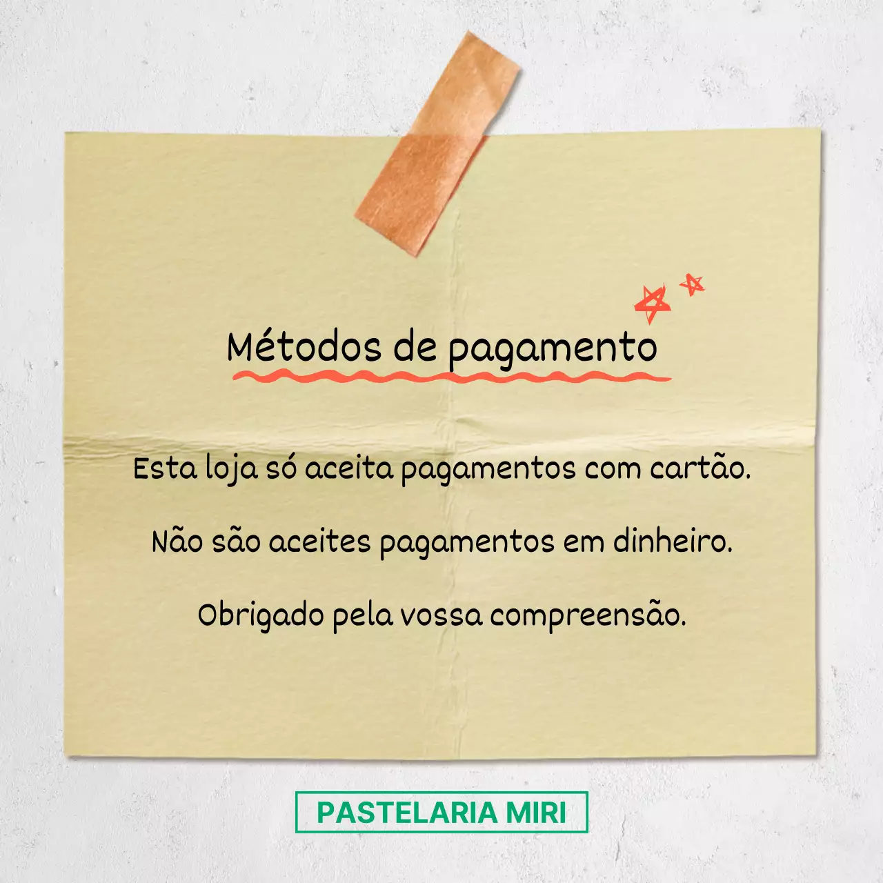 Informações simples a amarelo