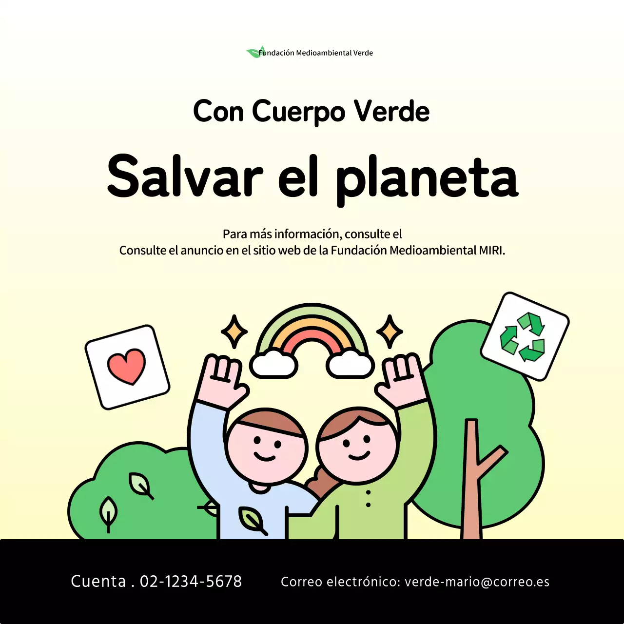 Promover los colores verde y chartreuse del cuerpo ambiental del sector público
