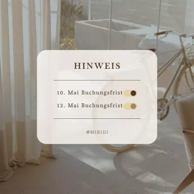 Moderne Buchungsförderung in Braun und Gelb