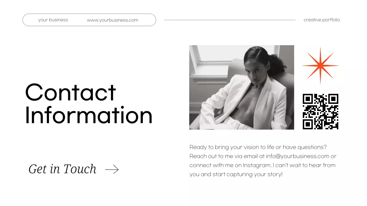 White Minimal Personal Creative Portfolio