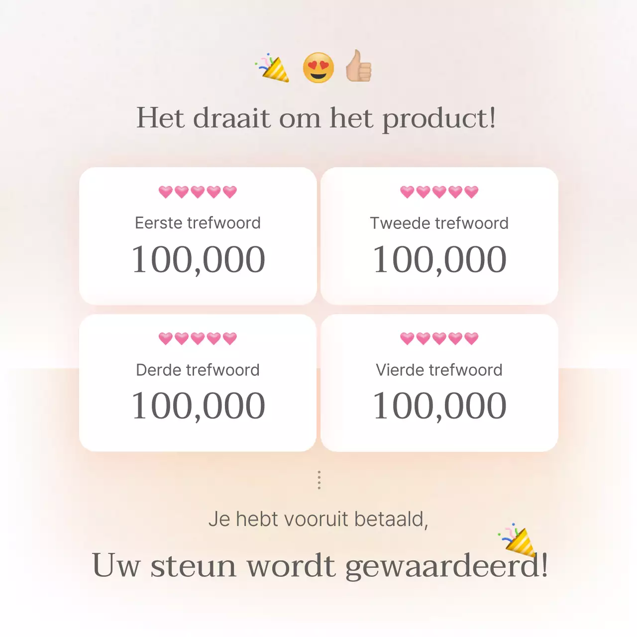 Een intropagina of advertentie voor een modewinkelcentrum met een eenvoudige stijl van witte en grijze emoji's.