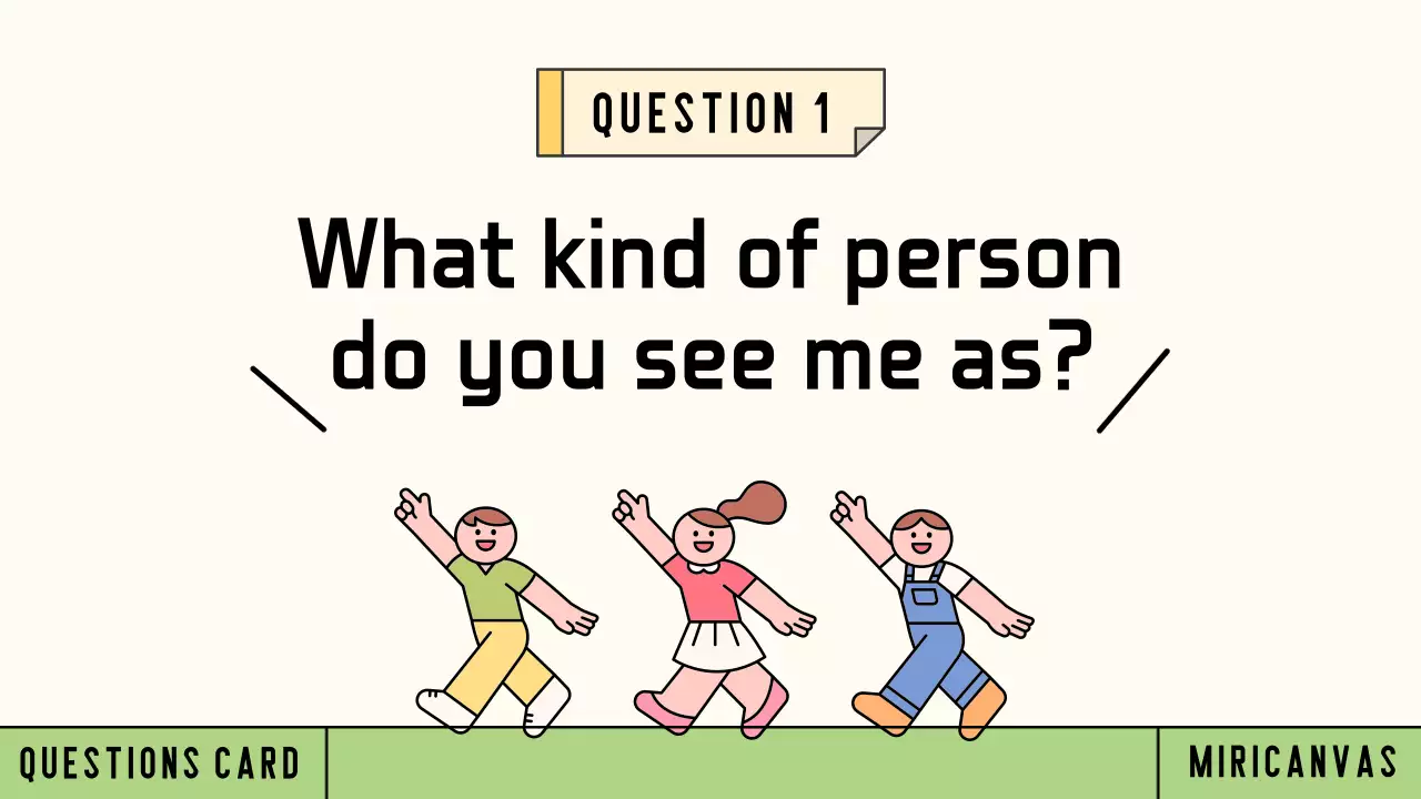 Cute question card presentations from State of the Union and Ivory