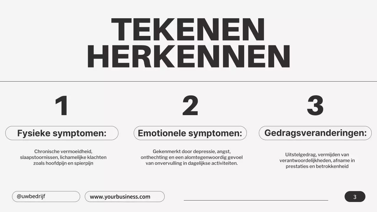 Grijs Zwart Minimalistisch Emotionele Burnout Tips