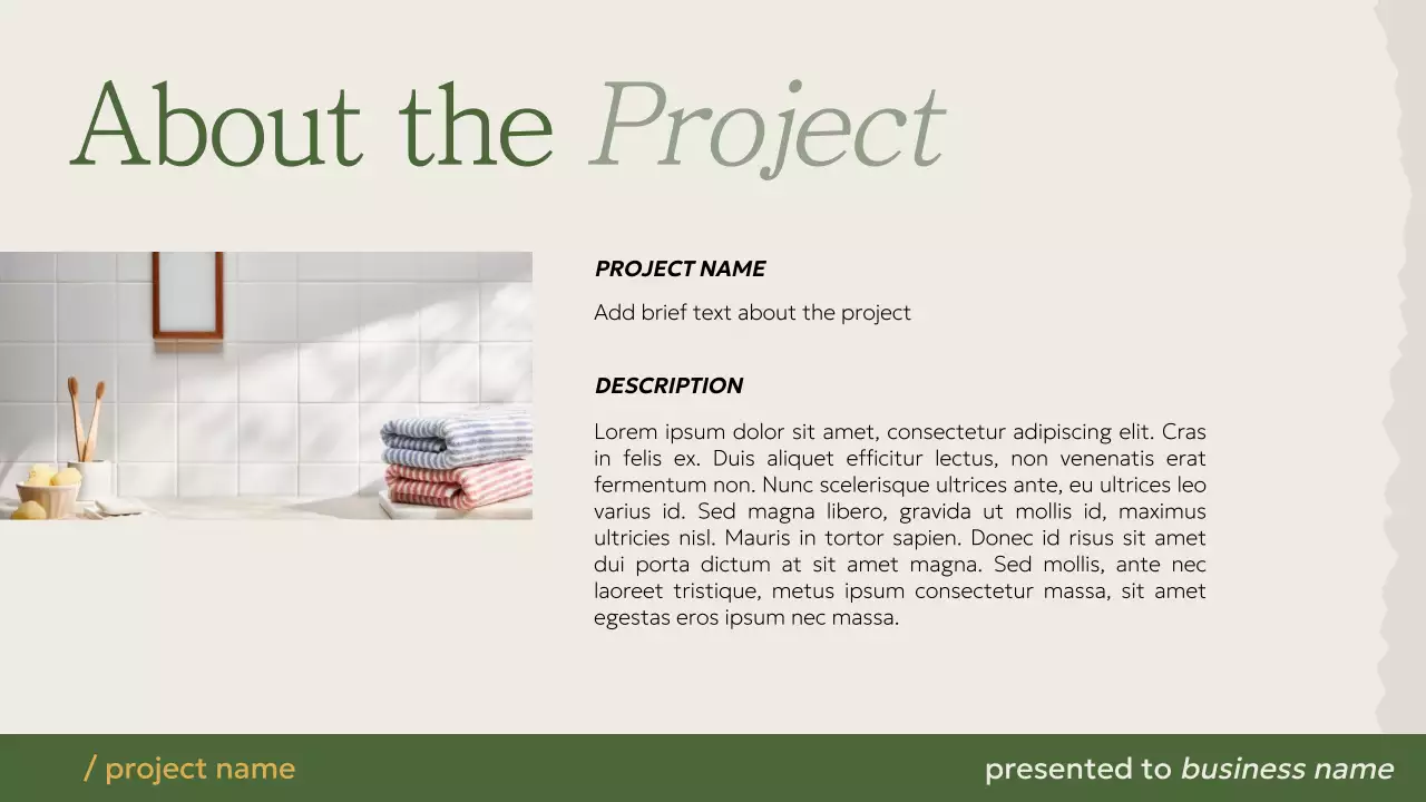 베이지 심플 프로젝트 제안서 문서 프레젠테이션