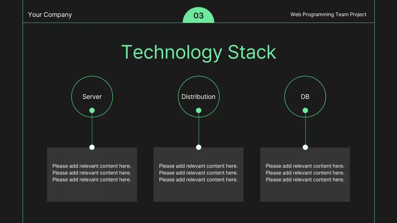 Kế hoạch phát triển web đơn giản màu đen và xanh lá cây