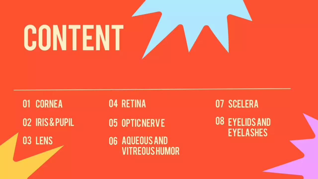 Black Orange Flashy Eyes Lecture Material